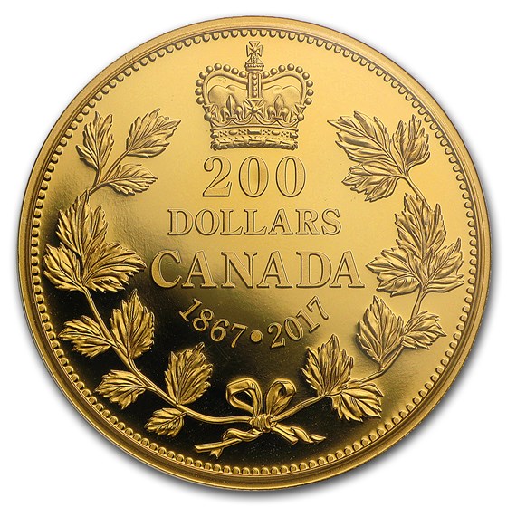 2017 Canada 1 oz Proof Gold $200 150 Years of Passion: Maple Leaf 2017 Canada 1 oz Proof Gold $200 150 Years of Passion: Maple Leaf